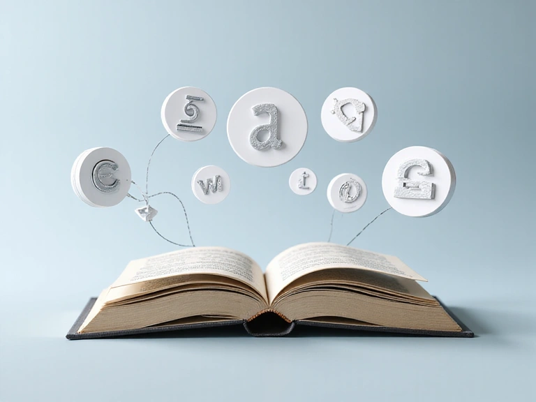 Libro aperto con simboli di copyright e proprietà intellettuale